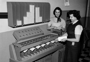 Data processing back in the day.