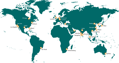 Aryaka's Global POP Footprint