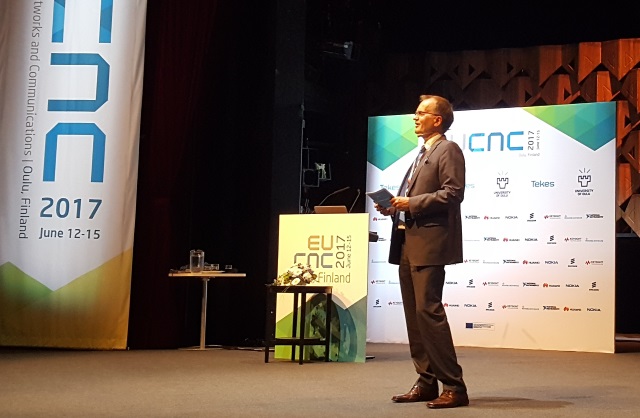 Pekka Soini, Director General and CEO of Tekes, speaking at the European Conference on Networks and Communications (EuCNC 2017) in Oulu, Finland.