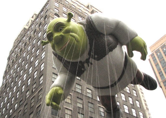 DreamWorks’ Shrek balloon at the Macy’s Thanksgiving Parade, 2009