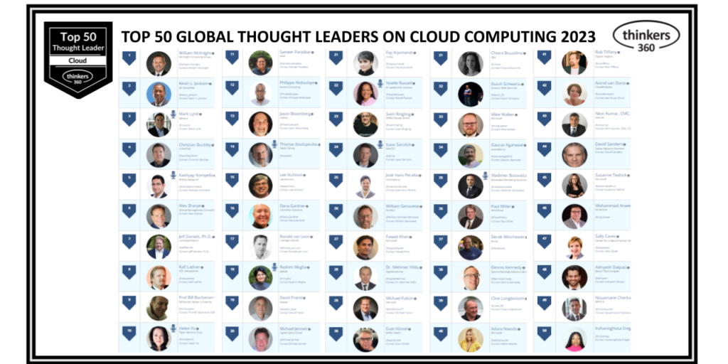 Top 50 Global Thought Leaders And Influencers On Cloud Computing 2023 ...